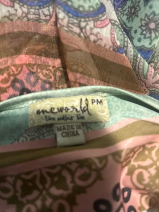 Sleeveless Mint Paisley Maxi Dress - Picture 5 of 5